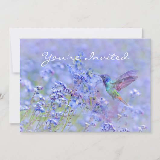 Terug naar de Natuur, Hummingbird Year Birthday Kaart (Voorkant)