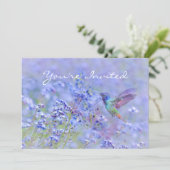 Terug naar de Natuur, Hummingbird Year Birthday Kaart (Staand voorkant)