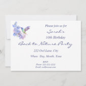 Terug naar de Natuur, Hummingbird Year Birthday Kaart (Achterkant)