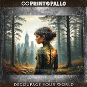 Terug naar de Natuur: meisje. Tissuepapier