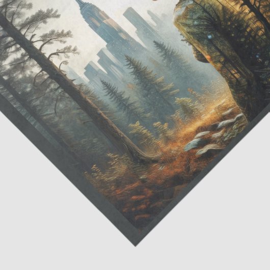 Terug naar de Natuur: meisje. Tissuepapier (Detail)