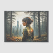 Terug naar de Natuur: meisje. Tissuepapier (Voorkant)