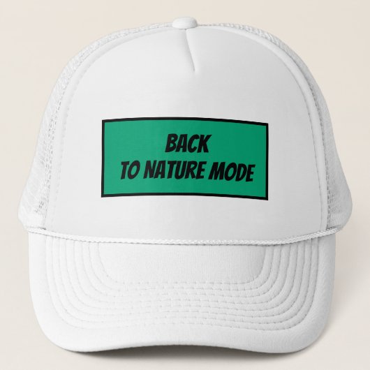 "Terug naar de Natuur Modus Trucker Pet (Voorkant)