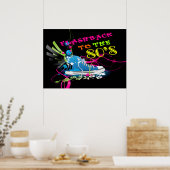 Terug naar de Neon Sneaker & Wings van 80 Poster (Keuken)