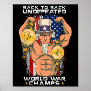 Terug naar de ongeslagen wereldkampioen Uncle Sam Poster