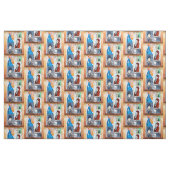 Terug naar de oude huisstructuur stof (Fat Quarter)
