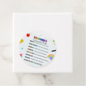 Terug naar de overlevingskit van de leraar op scho bedankjes labels (In situ)