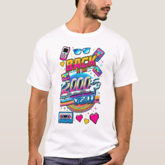 Terug naar de Retro Design Vintage Thema Feest van T-shirt
