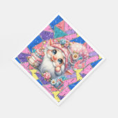 Terug naar de retro verjaardagsservetten servet (Hoek)