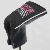 Terug naar de Roze Borstkanker Bewustzijnsmaand Golfheadcover (3/4 voorkant)