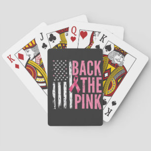 Terug naar de Roze Borstkanker Bewustzijnsmaand Pokerkaarten