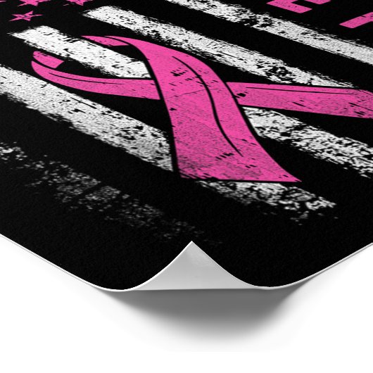 Terug naar de roze borstkankerbewustmakingsvlag To Poster (Hoek)