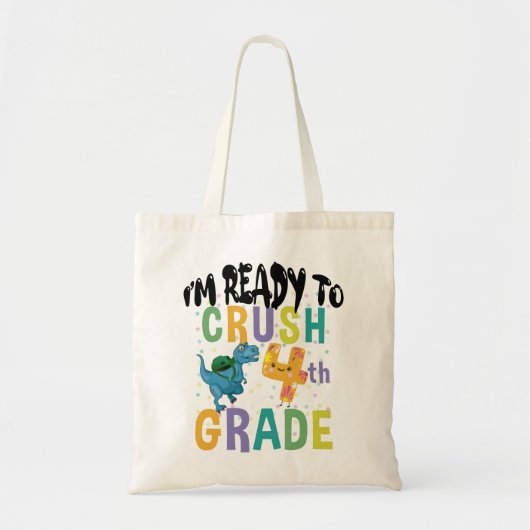 Terug naar de school ben ik klaar om de 4de graden tote bag (Voorkant)