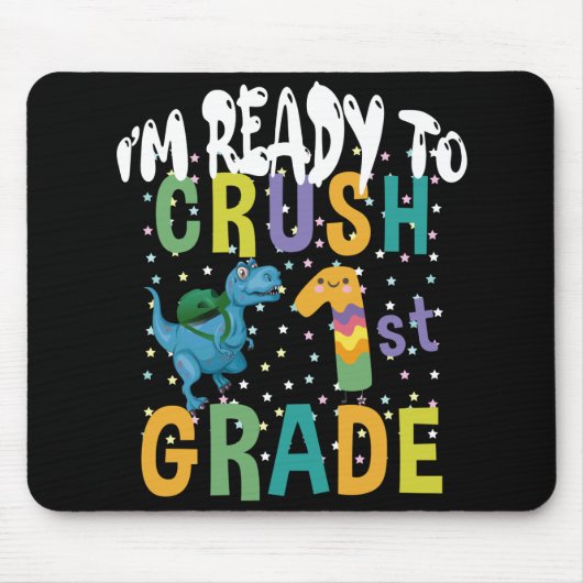 Terug naar de school ben ik klaar om de eerste kla muismat (Voorkant)