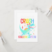 Terug naar de school ben ik klaar om de kindertuin kaart (Voorkant / Achterkant in situ)