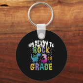 Terug naar de school ben ik klaar om Dino van de d Sleutelhanger (Voorkant)