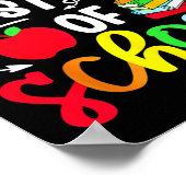 Terug naar de school Fijne Eerste Dag van de leraa Poster (Hoek)