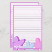 Terug naar de school Gepersonaliseerde Plumeria St Briefpapier (Voorkant / Achterkant)