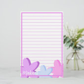 Terug naar de school Gepersonaliseerde Plumeria St Briefpapier (Staand voorkant)