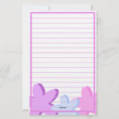 Terug naar de school Gepersonaliseerde Plumeria St Briefpapier (Achterkant)