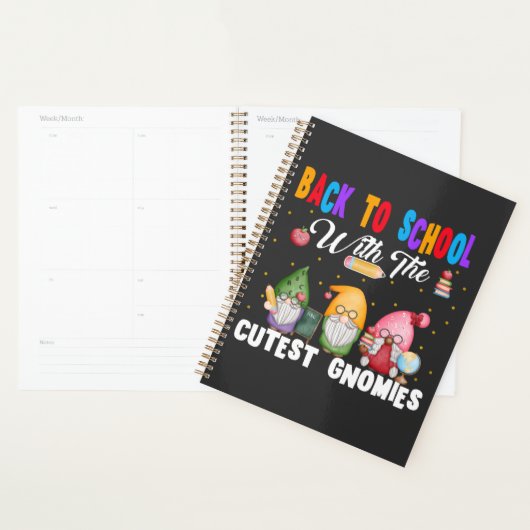 Terug naar de school met de cutest gnomen leraar  planner (Display)