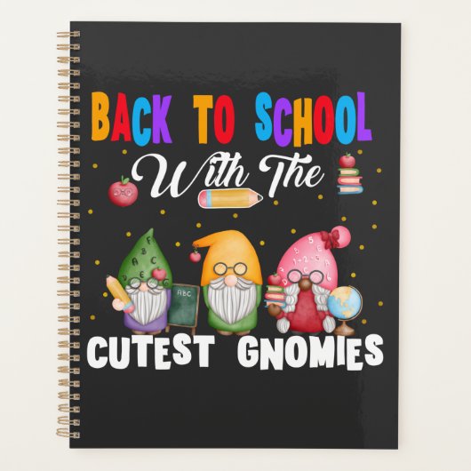 Terug naar de school met de cutest gnomen leraar planner (Voorkant)