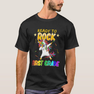 Terug naar de school: Unicorn klaar om eerst te ro T-shirt