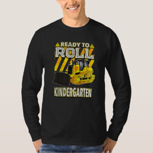 Terug naar de schoolbulledozer klaar voor het roll t-shirt