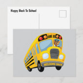 Terug naar de schoolbus briefkaart (Voorkant / Achterkant)