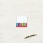 Terug naar de schooldocenten Een nota van de leraa Post-it® Notes (Op bureau)