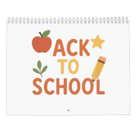 Terug naar de schoolkalender kalender