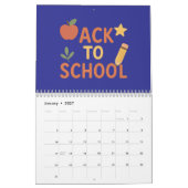 Terug naar de schoolkalender kalender (Jan 2027)