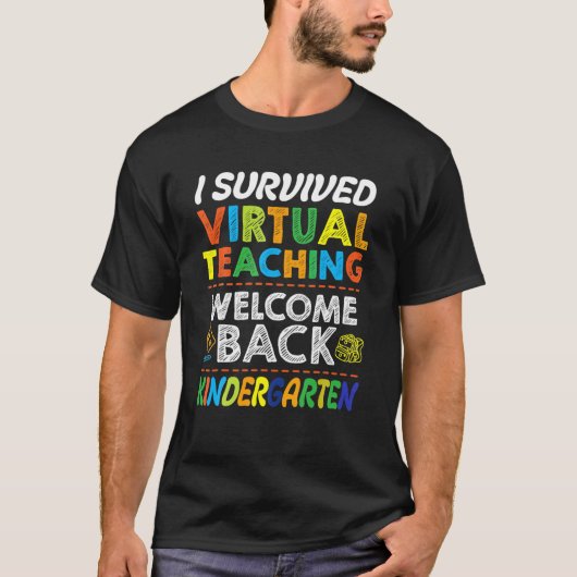 Terug naar de schoolKindertuin overlevende virtuel T-shirt (Voorkant)