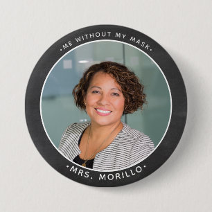 Terug naar de schoolleraar foto, ik zonder mijn ma ronde button 7,6 cm