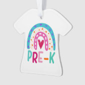 Terug naar de schoolregenboog kinderen ornament (voorkant)