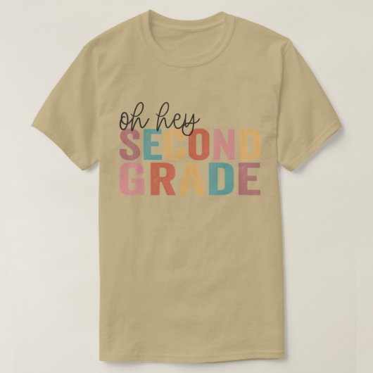 Terug naar de schoolstudenten Leraar Oh Hey en Twe T-shirt (Design voorkant)