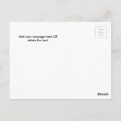 Terug naar de schooltijd Persoonlijke leraar Briefkaart (Achterkant)