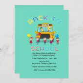 Terug naar de schooluitnodiging kaart (Voorkant / Achterkant)