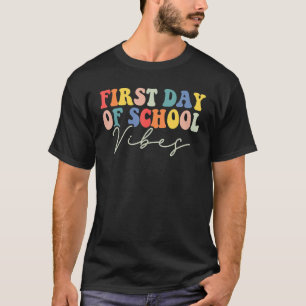 Terug naar de schoolvibes Fijne eerste dag van de T-shirt