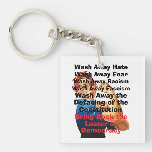 Terug naar de Sleutelhanger van democratie (voorkant)