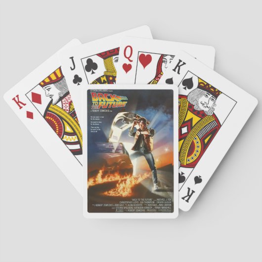 Terug naar de toekomst. pokerkaarten (Achterkant)