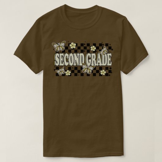 Terug naar de tweede graad van de school eerste da t-shirt (Design voorkant)