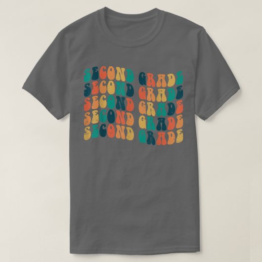 Terug naar de tweede graad van de school eerste da t-shirt (Design voorkant)