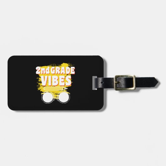 Terug naar de tweede klas Shirt eerste dag Kind Bagagelabel (Voorkant horizontaal)