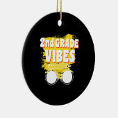 Terug naar de tweede klas Shirt eerste dag Kind Keramisch Ornament (Rechts)