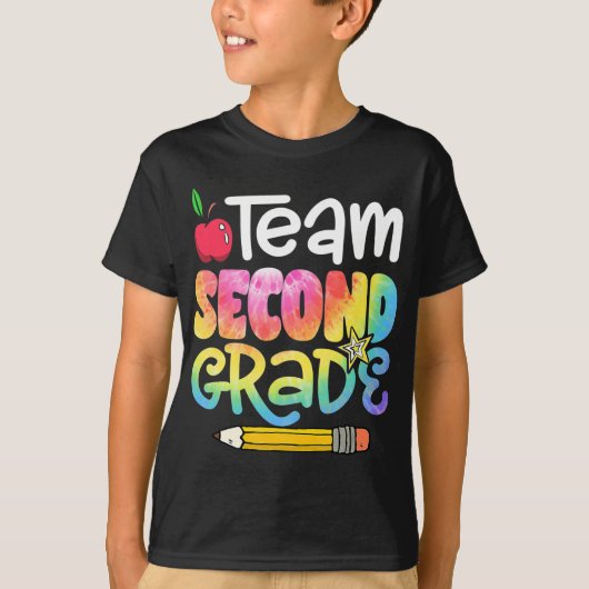 Terug naar de tweede klas van het schoolteam t-shirt (Voorkant)