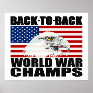 Terug naar de Tweede Wereldoorlog Champs Eagle Pos Poster