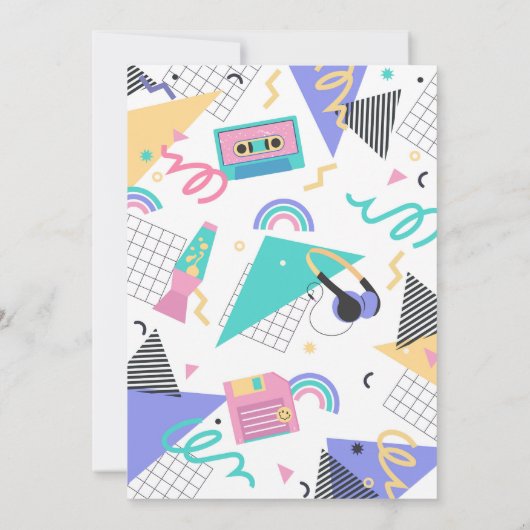 Terug naar de uitnodiging van 90 's avonds (Achterkant)