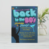 Terug naar de uitnodiging van de Birthday Party va (Staand voorkant)