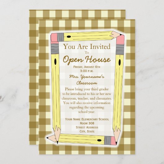 Terug naar de uitnodiging van het Open House Schoo (Voorkant / Achterkant)